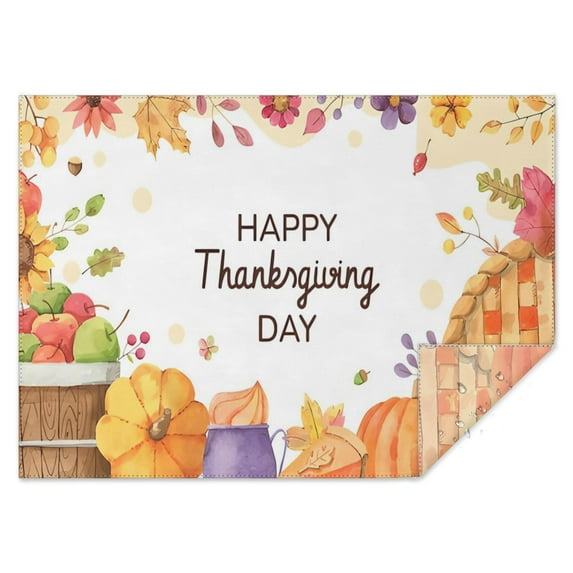 Thanksgiving Day Table Cloth Waterproof Spillproof Tablecolths Table Covers Autumn Thanksgiving Farmhouse Harvest Table Cloths for Halloween Party Decoration Rectangle,60x84inch