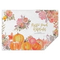thumbnail image 1 of Thanksgiving Day Table Cloth Wrinkle Resistant Washable Tablecolths Table Covers Happy Fall Pumpkin Table Cloths for Thanksgiving Background Indoor and Outdoor Birthday Rectangle,60x84inch, 1 of 5