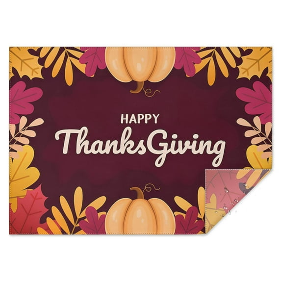 Thanksgiving Day Table Cloth Wrinkle Resistant Washable Tablecolths Table Covers Thanksgiving Fall Maple Leaves Pumpkin Tablecloth for Fall Birthday Wedding Graduation Rectangle,60x84inch