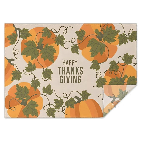 Thanksgiving Day Table Cloth Wrinkle Resistant Washable Tablecolths Table Covers Welcome Thanksgiving Pumpkin Harvest Table Cloths for Halloween Party Decoration Rectangle,60x84inch