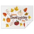 thumbnail image 1 of Thanksgiving Day Table Cover Waterproof Spillproof Tablecolths Table Covers Fall Maple Leaves Pumpkins Sunflower Table Cover for Party Picnic Dinner Decor Rectangle,60x84inch, 1 of 5