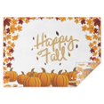 thumbnail image 1 of Thanksgiving Day Table Cover Wrinkle Resistant Washable Tablecolths Table Covers Happy Fall Pumpkin Table Cover for Party Picnic Dinner Decor Rectangle,60x84inch, 1 of 5
