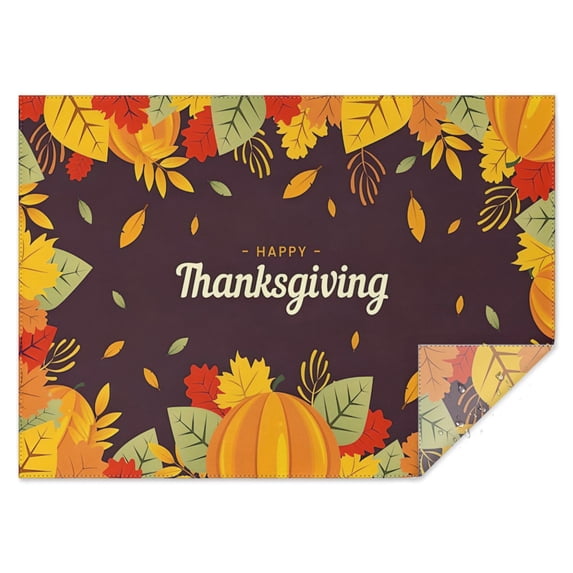 Thanksgiving Day Table Cover Wrinkle Resistant Washable Tablecolths Table Covers Welcome Thanksgiving Pumpkin Harvest Tablecloth for Halloween Party Decoration Rectangle,60x84inch