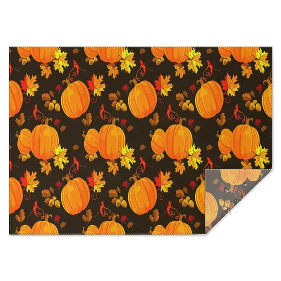 Thanksgiving Day Tablecloth Waterproof Spillproof Tablecolths Table Covers Autumn Maple Leaf Table Cloths for Fall Birthday Wedding Graduation Rectangle,60x84inch