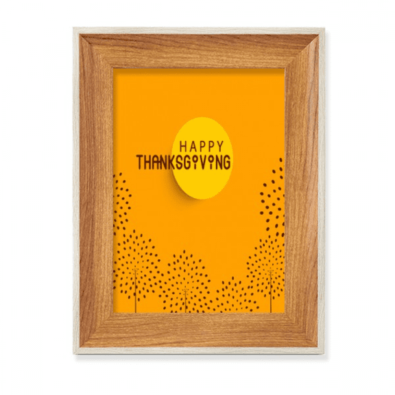 Thanksgiving Day Turkey Watercolor Pattern Desktop Wooden Photo Frame Display Picture Art Painting Multiple Sets