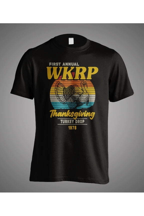 Thanksgiving Day Wkrp Turkey Drop 1978 In Retro T-Shirt All Size S-5XL