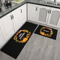 thumbnail image 1 of Thanksgiving Decor Kitchen Mat and Rug Set Halloween Pumpkin Kitchen Rugs Witches Non Skid Washable,Floor Cushion Waterproof Rug,Rubber Backed Area Rugs for Kitchen Sink, 1 of 6