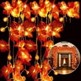 thumbnail image 1 of Thanksgiving Decoration Pumpkin Maple Leaf Garland String Lights Halloween Fall Decoration Seasonal Light Indoor Outdoor Decor Gift, Length 20 ft 40 LED /15 ft 30 LED/ 10 ft 20 LED/ 5 ft 10 LED, 1 of 8