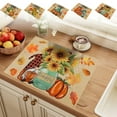thumbnail image 1 of Thanksgiving Decorations Clearance, Placemat Kitchen Restaurant Pumpkin Maple Leaf Fall Pumpkin Halloween Thanksgiving Restaurant Mat 15.75x11.81in, 1 of 7
