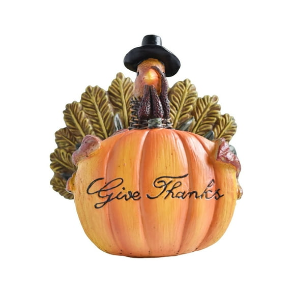 Thanksgiving Decorations Festival Ornaments Scarecrow Turkey Pumpkin Crafts Home Statues Unique Design Showcasing Grateful Harvest Atmosphere High Quality Ensuring