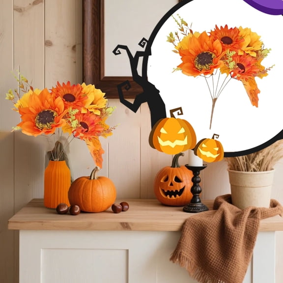 Thanksgiving Decorations,Halloween Bouquet Thanksgiving Fall Pumpkin Bouquet Crosss Border Holiday Gifts Living Room Indoor Dress Up Christmas Decoration