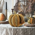 thumbnail image 1 of Thanksgiving Decorations Skegnu Thanksgiving Halloween Imitation Cotton Rope Pumpkin Tabletop Decoration Hand Woven Decorations Clearance Under $10, 1 of 5