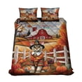 thumbnail image 1 of Thanksgiving Devon Rex Pilgrim Grateful, Thankful, Blessed Fall Welcome Quilt Bedding Set Cat Lover Kitten Owner Gifts 1 Blanket Bed Cover 2 Pillowcases - 00021, 1 of 5