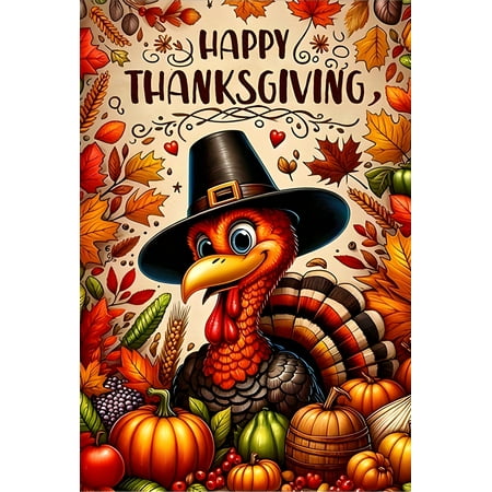 Thanksgiving Diamond Art Painting Kits for Adults Beginners, DIY 5D Full Round Drill Turkey Diamond Painting Kits for Home Decor 12 X 16 Inch