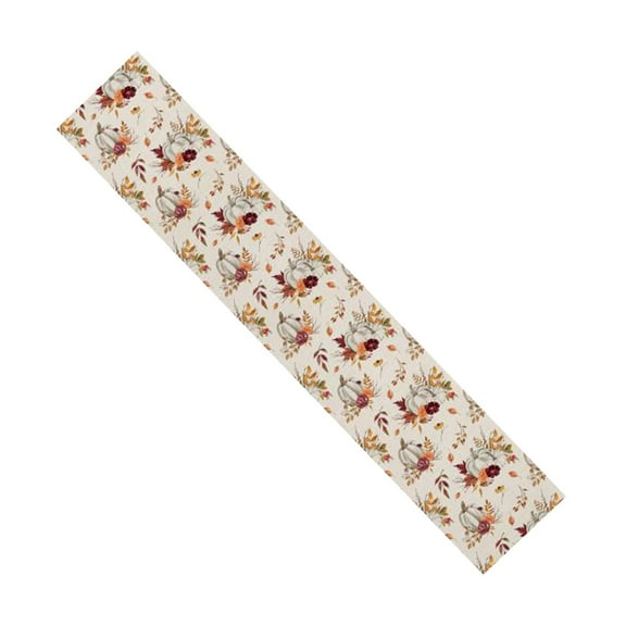 Thanksgiving Dining Table Runner Maple Leaf Wedding Decor Table Cloth For Dining Table, Pumpkin Fall Decor for Home Kitchen Dining Party, Thanksgiving Decorations, 13 x 72 inch