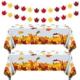 thumbnail image 1 of Thanksgiving Disposable Tablecloths,Fall Pumpkin Maple Thanksgiving Plastic Table Cloth Waterproof Thanksgiving Tablecloths Rectangular for Home,Fall Themed Parties,Outdoor Picnic,54 x 108 Inch, 1 of 3