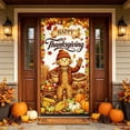 thumbnail image 1 of Thanksgiving Door Cover 35x71 inch, Scarecrow Door Curtain, Happy Fall Harvest Banner for Indoor Outdoor Decor Photo Booth Props, 1 of 6