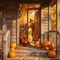 thumbnail image 1 of Thanksgiving Door Cover 35x72 Inch Festival Door Curtain Wall Decoration, 1 of 6
