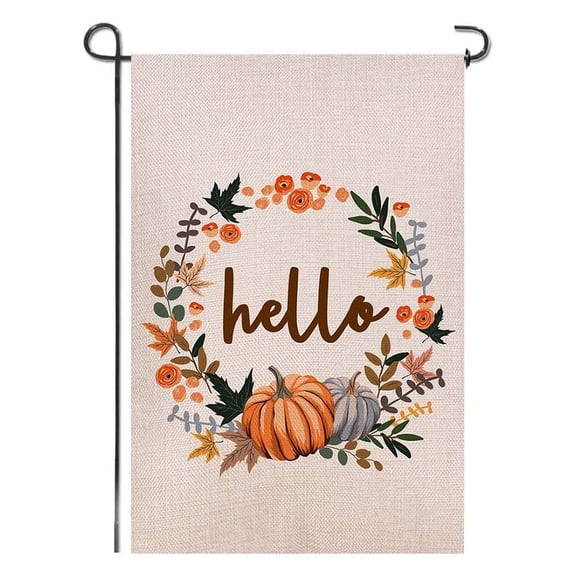 Thanksgiving Double-Sided Garden Flag Banner: Festive Decor for Courtyards
