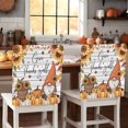 thumbnail image 1 of Thanksgiving Dwarf Chair Covers Set of 4 Fall Pumpkin Sunflower Chair Back Covers Stretch Removable Washable Slipcovers Protector for Dining Room Kitchen Party Decor, 1 of 5