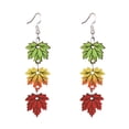 thumbnail image 1 of Thanksgiving Earrings Unique Wooden Earrings Stylish Jewelry for Holiday Celebrations Present for and Family, 1 of 6