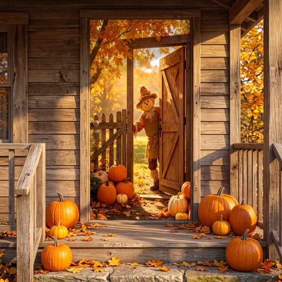 Thanksgiving and Easter Door Cover - Durable Polyester Curtain for Front Doors & Walls, Festive Holiday Decoration Perfect for Parties and Family Gatherings