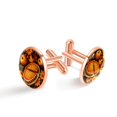 thumbnail image 1 of Thanksgiving Elegant Cufflink Sets for Men, for Formal Attire, Made of Stainless Steel, Ideal for Weddings and Business Meetings, 1 of 6