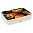 thumbnail image 1 of Thanksgiving Elegant PU Leather Earring Organizer Storage Box Decorative Box with Removable Compartment - Portable, 1 of 6