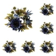 thumbnail image 1 of Thanksgiving Fall Candle Rings Wreath,Artificial Maple Leaf Pumpkin Berry Candle Garland for Pillars,Sunflowers Floral Tealight Candle Ring Holder,Party Decorations,Wedding Centerpieces Table Decor, 1 of 9