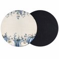 thumbnail image 1 of Thanksgiving Fall Coasters Set of 2, Absorbent Coasters for Drinks, Eucalyptus Blue White Harvest Pumpkin Coaster for Desk Coffee Table Protection, Home Decor House Warming Gifts 4", 1 of 8