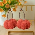 thumbnail image 1 of Thanksgiving Fall Decorations for Home Pumpkin Hanging Ornament 4 inch Soft Fabric Pumpkin Tree Decoration Fall Tree Decorations for Halloween Home Harvest Autumn Party Indoor Decoration, 1 of 7