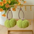 thumbnail image 1 of Thanksgiving Fall Decorations for Home Pumpkin Hanging Ornament 4 inch Soft Fabric Pumpkin Tree Decoration Fall Tree Decorations for Halloween Home Harvest Autumn Party Indoor Decoration, 1 of 7