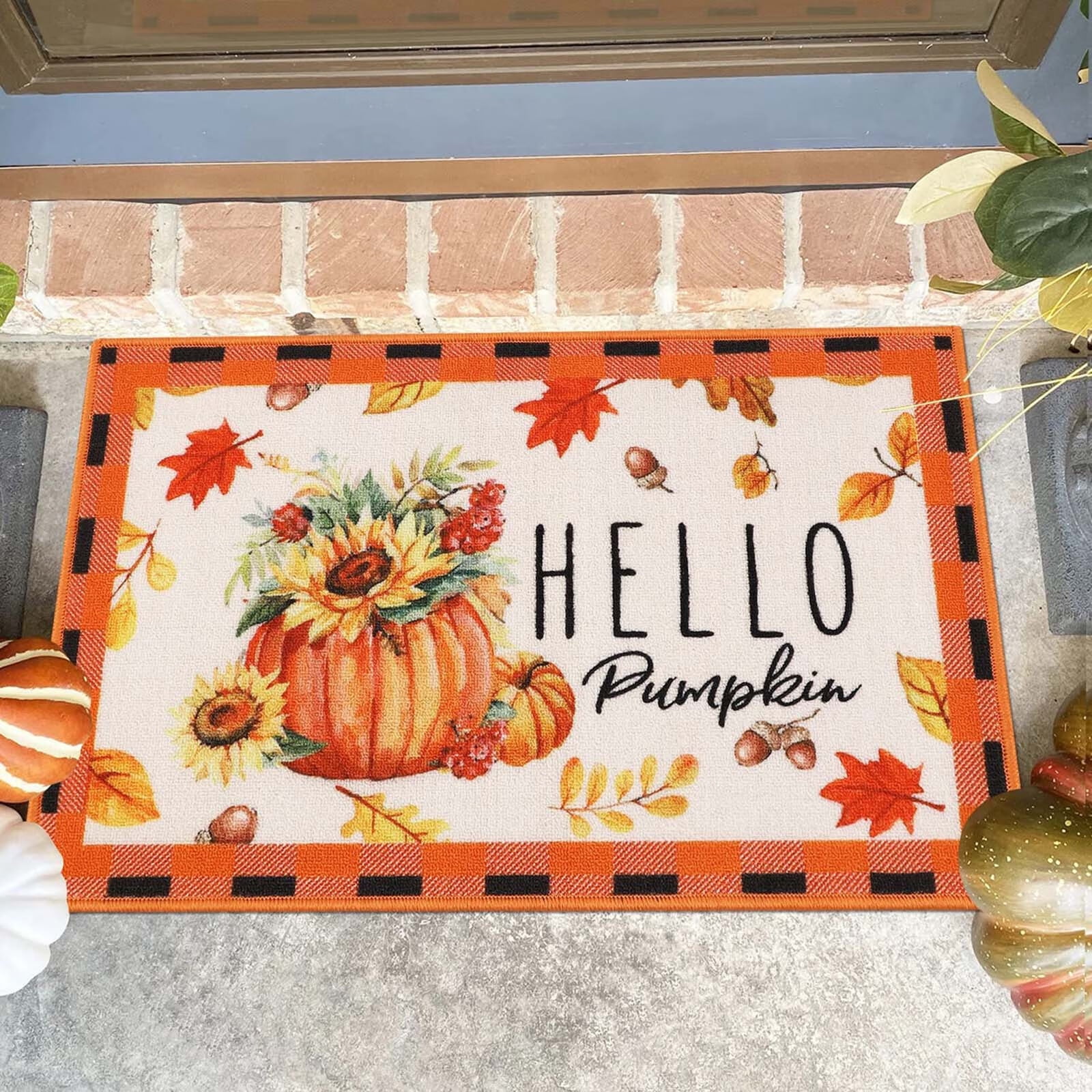 happy Fall Y'all Cute Turkey Door Mat, Indoor Mat, Creative Doormat,  Non-slip Floor Rug Mat, Bedroom Accessories Room Decoration, Photo Props,  Outdoor Decor - Temu