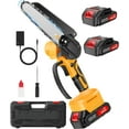 thumbnail image 1 of Mini Chainsaw Cordless 6 Inch, Handheld Chain saw with Security Lock, Electric Chainsaw Battery Powered Chain Saw with 2 x 2000mAh Batteries, 1 of 5