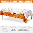 thumbnail image 1 of Thanksgiving Fall Leaf Tablecloth Autumn Maple Leaf Table Cover Waterproof Rectangle Fabric Pumpkin Tablecloth Thanksgiving Table Decorations Farm Table Cover for Autumn Harvest Dinner 60 x 84 Inch, 1 of 1