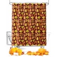 thumbnail image 1 of Thanksgiving Fall Maple Leaves Colorful Leaves Shower Curtain Set ，Waterproof Fabric Shower Curtains Shower Curtains for Bathroom,Bathroom Decor 36"x78", 1 of 7