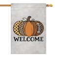 thumbnail image 1 of Thanksgiving Fall Maple Leaves Pumpkin Garden Flag Double Sided Yard Flag for Garden Lawn Spring Thanksgiving Christmas Autumn Decorative Welcome Flags Size, 1 of 6