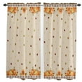 thumbnail image 1 of Thanksgiving Fall Orange Maple LeavesWindow Curtains Kids Bedroom Modern Living Room Hall Curtains Kitchen Decorative Drapes, 1 of 7