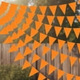 thumbnail image 1 of Thanksgiving Fall Party Decorations Orange Pennant Banner Flag Fabric Autumn Bunting Triangle Banner Garland for Fall Wedding Carnival Birthday Outdoor Events Party Supplies, 1 of 4