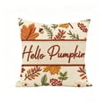 thumbnail image 1 of Thanksgiving Fall Pillow Covers 18x18 Inch, Pumpkin Maple Leaf Throw Pillow Cases, Rural Farmhouse Cushion Covers For Couch Sofa Bed Decor, 1 of 7
