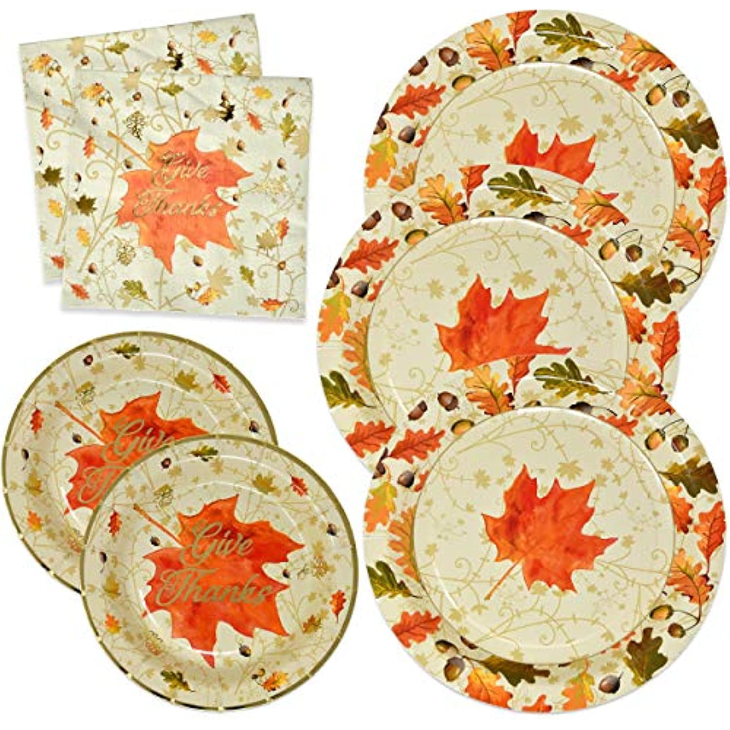 Thanksgiving plates and napkins cheap