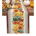thumbnail image 1 of Thanksgiving Fall Pumpkin Maple Flower Table Runner Season Limited Banquet Holiday Party Tablecloth Modern Printed Table Runners, 1 of 5