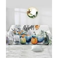 thumbnail image 1 of Thanksgiving Fall Pumpkins Sofa Covers for 3 Cushion Couch,Washable Sectional & L Shape Couch Covers for Dog/Cat/Kid,Gradient Flower Botanical Leaf Non Slip Sofa Slipcover Tassel Futon Cover 71x150, 1 of 8