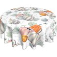 thumbnail image 1 of Thanksgiving Fall Round Tablecloth 60 Inch, Autumn Harvest Pumpkin Tablecloths Stain Resistance Polyester Table Cloth for Holiday Parties Kitchen Dining Indoor Outdoor, 1 of 6