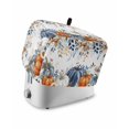 thumbnail image 1 of Thanksgiving Fall Small Toaster Cover 2 Slice, Kitchen Appliance Covers, Blue White Orange Pumpkin Leaves Toaster Oven Cover with Loop, Bread Machine Cover Polyester Dust Cover Protection, 1 of 4