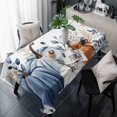 thumbnail image 1 of Thanksgiving Fall Table Cloth Waterproof Tablecloths, Blue White Pumpkin Eucalyptus Autumn Tablecloth Dining Table Cover for Kitchen Party Tabletop Outdoor, Rectangle Tablecloth 54x108 Inch, 1 of 9