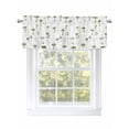 thumbnail image 1 of Thanksgiving Fall Valances for Windows Vintage Watercolor Green Mushrooms Rod Pocket Curtains Valance Short Window Treatment Drapes for Living Room, Bedroom Bathroom 60"&nbsp;W x 18" L, 1 of 5