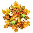 thumbnail image 1 of Thanksgiving Fall Wreath for Front Door, 20 Inch Autumn Wreath Decoration with Pumpkin, Maple Leaves and Pine Cone for Indoor Outdoor Wall Window Home Decor, 1 of 9