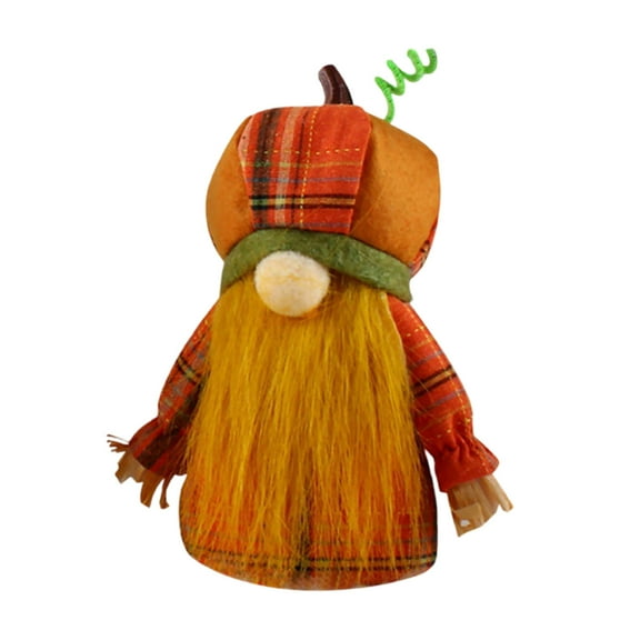 Thanksgiving & Festival Ornament Doll With Pumpkin Hat Window Display