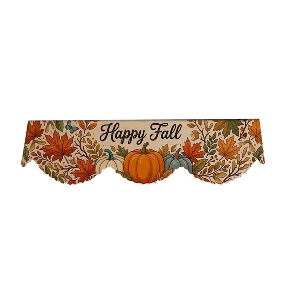 Thanksgiving Fireplace Mantel Scarf,78.74x19.68 Inch Fall Theme Embroidery Scarf,Pumpkin Pattern Shelf Cover for Festival,Entryway,Living Room Decor